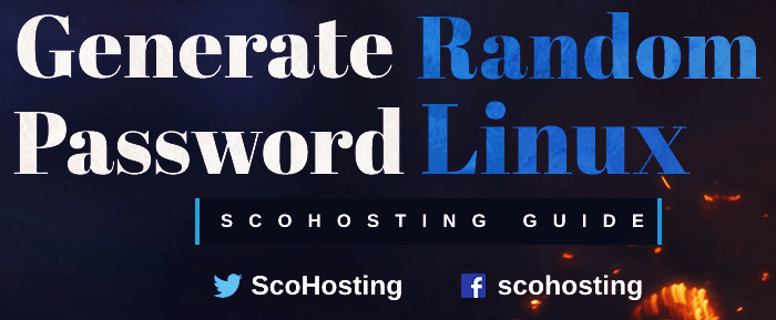 How to generate random password from Linux command line