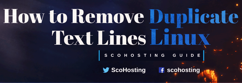 How To Remove Duplicate Text Lines Linux