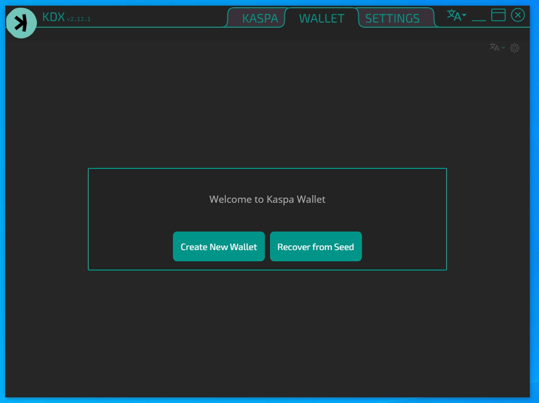 How to create new kaspa wallet address picture 1