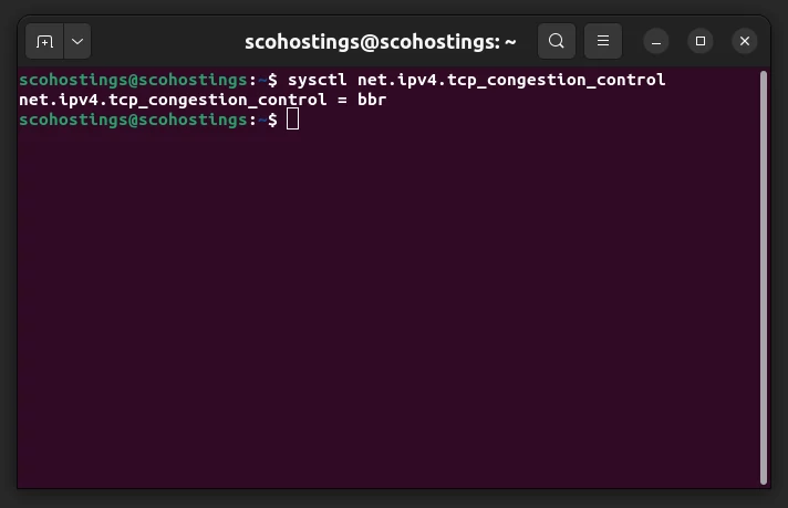 Verifying TCP BBR is Enabled