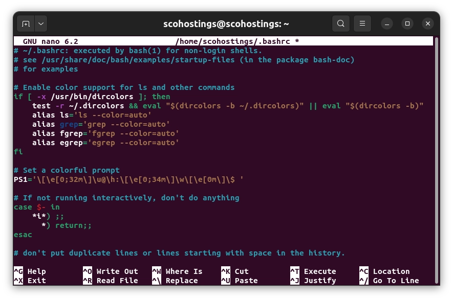 Enable Color Support for ls