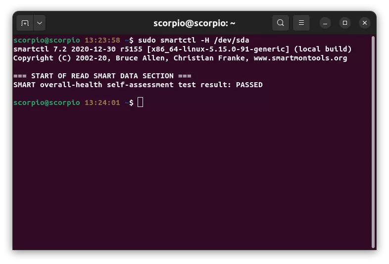 Check linux drive health