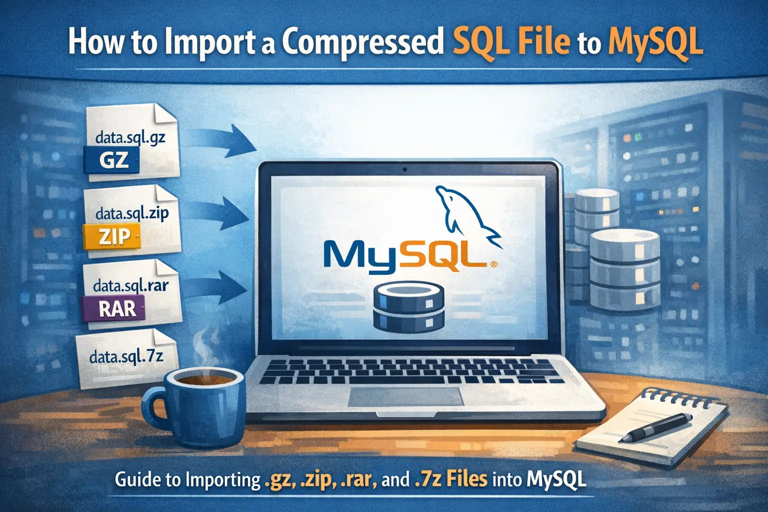 How to Import a Compressed SQL File into MySQL