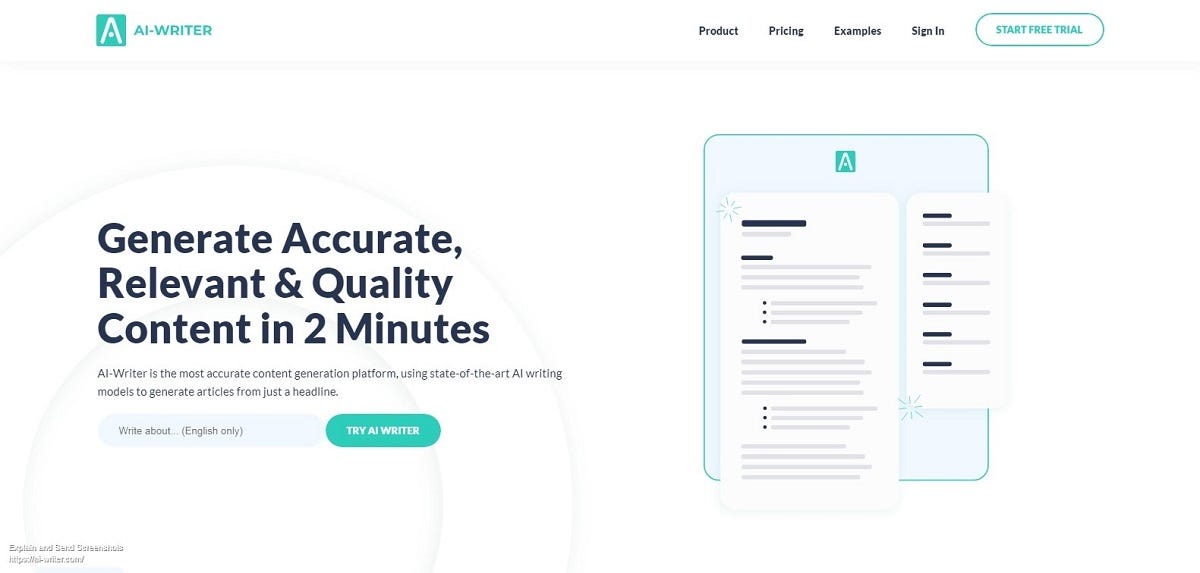AI WRITER