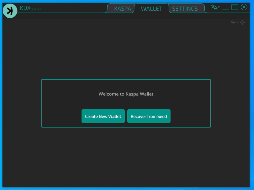 How to create new kaspa wallet address picture 1